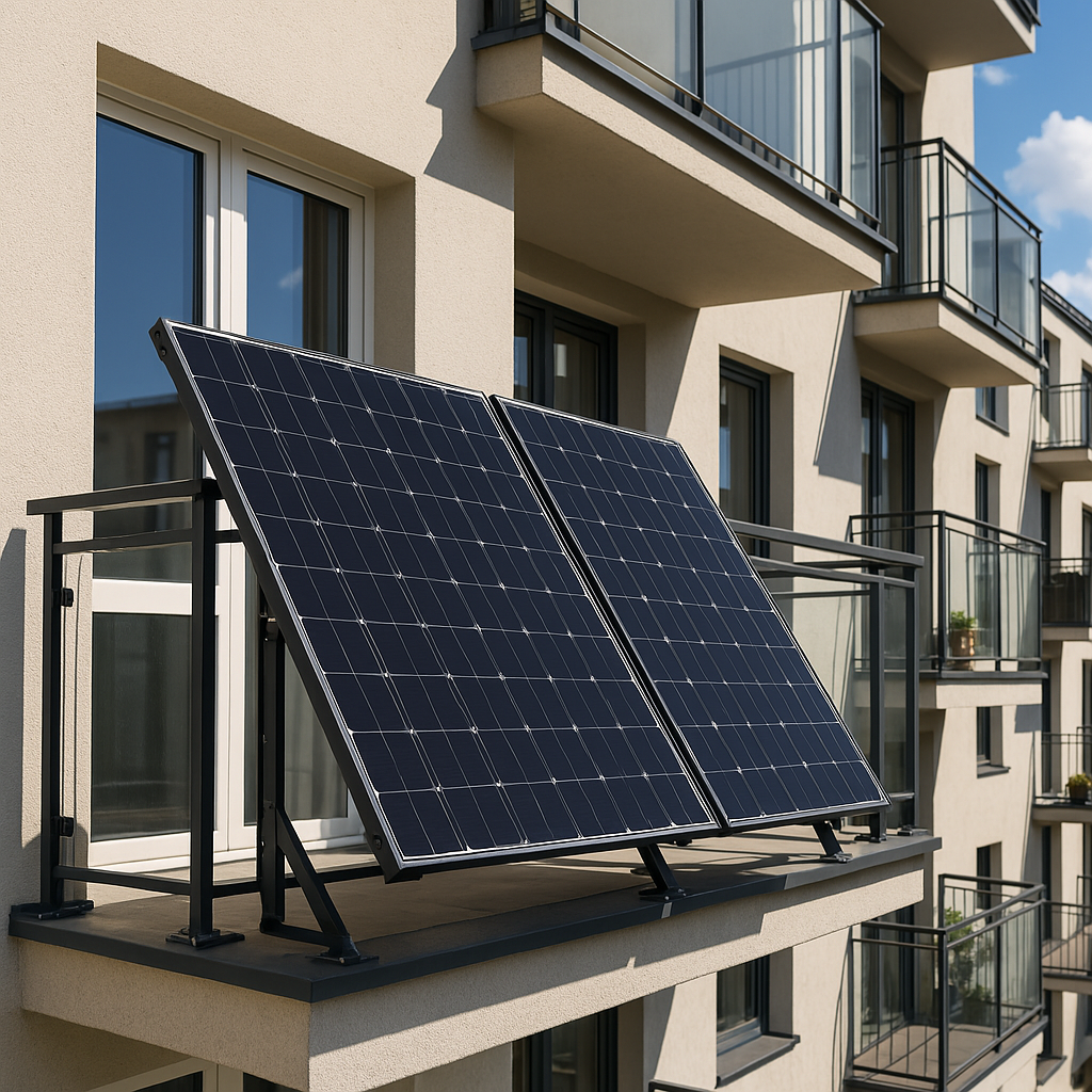 Balkonkraftwerk Solaranlage Balkon Mehrfamilienhaus enercity Netz